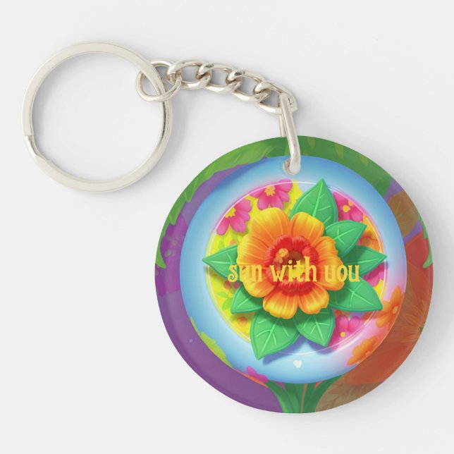 flower keychain (Front)