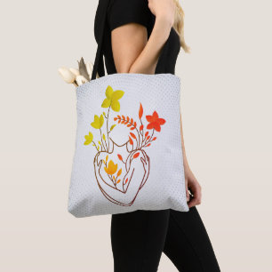 Flower Lady - Colorfully Blessed Mix Edition Tote Bag