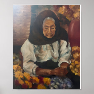 Flower Lady Poster