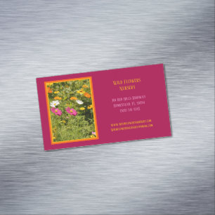 Flower Landscaper Nursery Gardener Magnetic Business Card