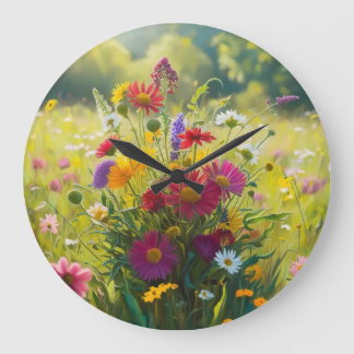 flower large clock