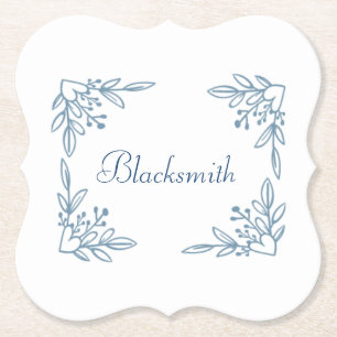 Flower Last Name Coasters