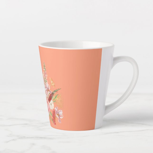 Flower Latte Mug  (Right)