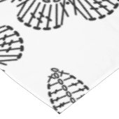 Flower & Leaf Crochet Chart Pattern (Tiled) Tablecloth (Angled)