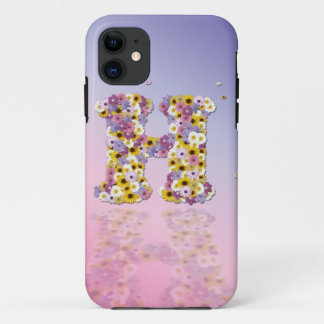 Flower letter H iPhone 11 Case