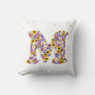 Flower letter M Cushion
