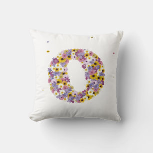 Flower letter O Cushion