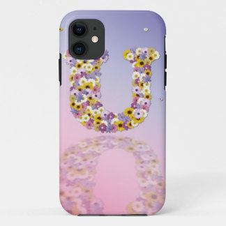 Flower letter U iPhone 11 Case