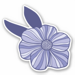 Flower, Line Art Sticker