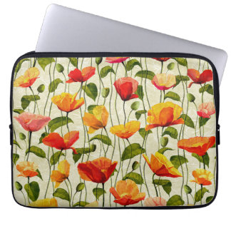 Flower line laptop sleeve