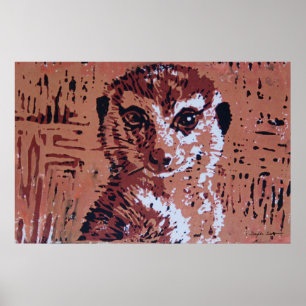 Flower linocut - Art print