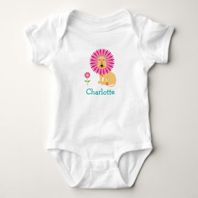 Flower Lion Bodysuit (Front)