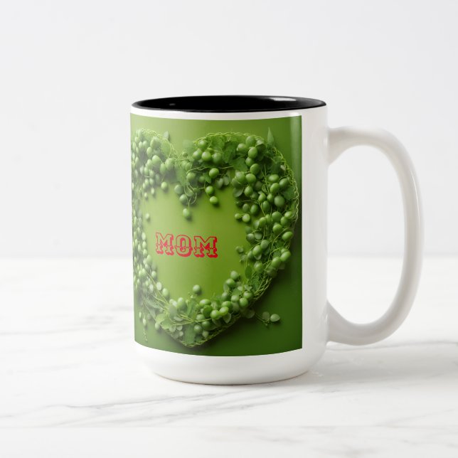 flower logo  Two-Tone coffee mug (Right)