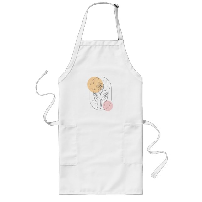 Flower Long Apron (Front)