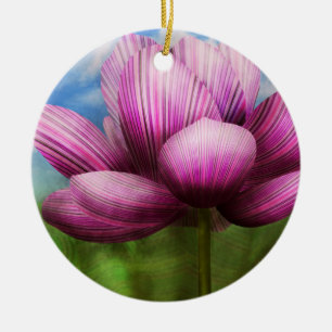 Flower - Lotus - The symbol of Purity Ceramic Tree Decoration