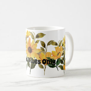 Flower Lover Coffee Drinker, Yellow Daisy Coffee Mug