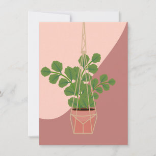 Flower Lover Flower Vase Art Invitation