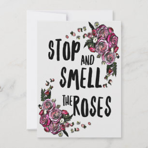 Flower Lover Rose Flower Garden Invitation
