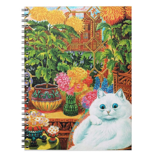 Flower Lovers Cat, Louis Wain Notebook (Front)