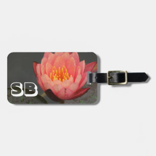 flower luggage tag