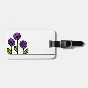 Flower Luggage Tag