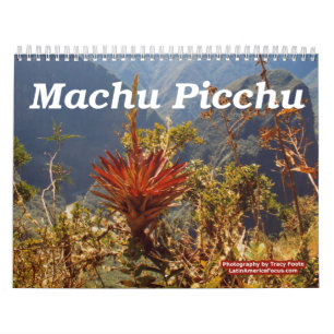 Flower Machu Picchu Peru Calendar