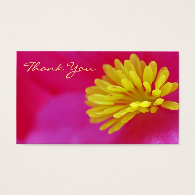 Flower macro thank you (Front)