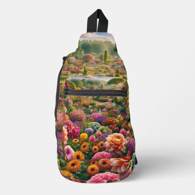 Flower magic – a paradise of colours sling bag (Front)