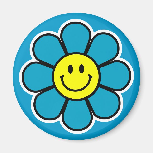 Flower Magnet (Blue) (Front)