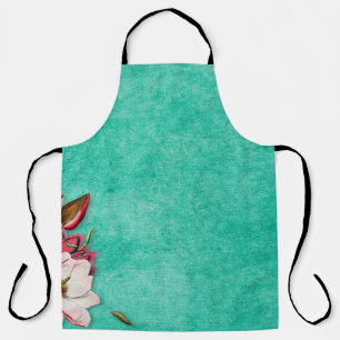 Flower magnolia paper vintage old apron