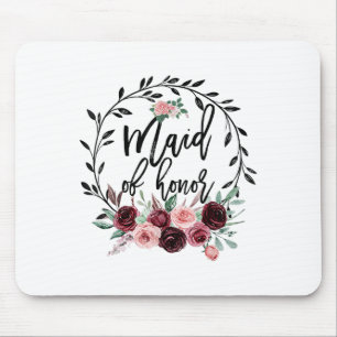 Flower Maid Of Honour Shower Wedding Bachelorette  Mouse Mat