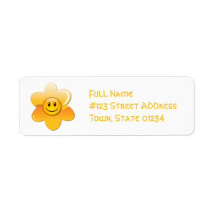 Flower Mailing Labels