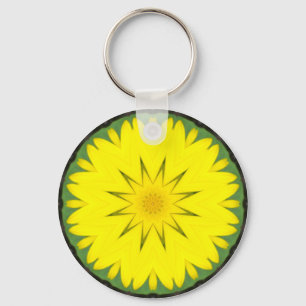 Flower Mandala 03 Key Ring