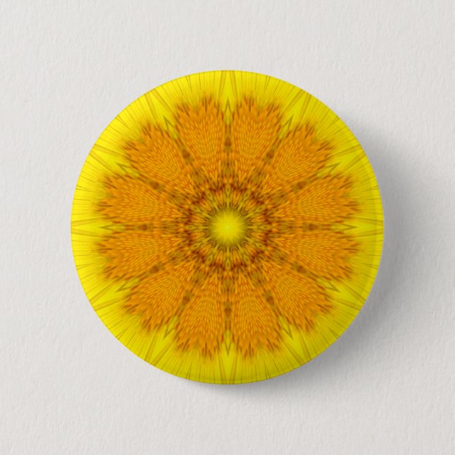 Flower Mandala 04 6 Cm Round Badge (Front)