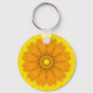 Flower Mandala 04 Key Ring