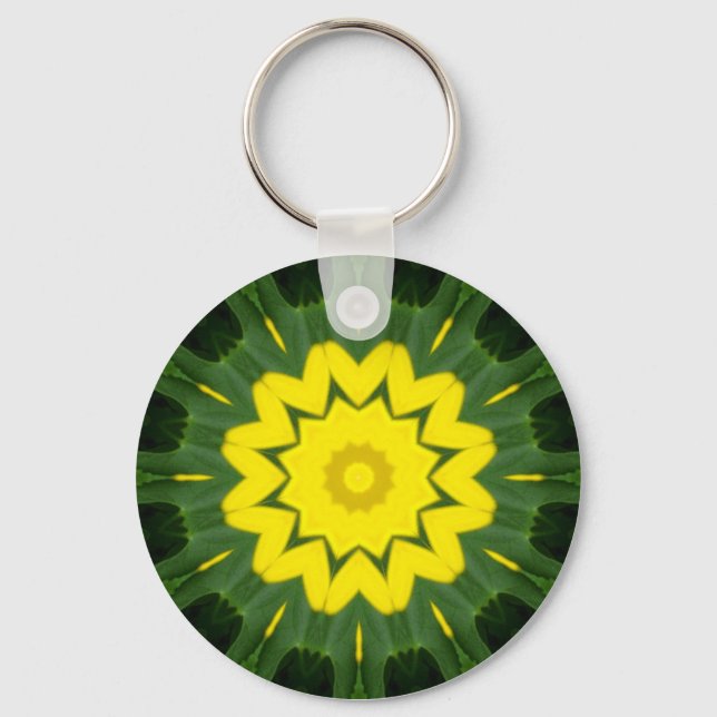 Flower Mandala 06 Key Ring (Front)