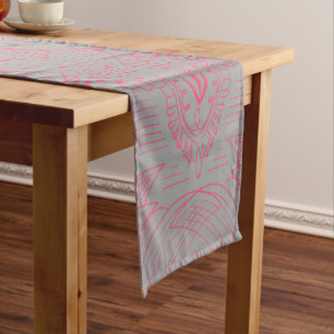 Flower Mandala 5 Short Table Runner