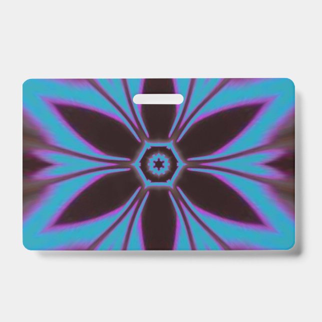 flower mandala design ID badge (Front)