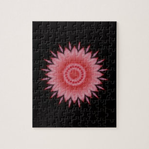Flower Mandala in Pink Jigsaw Puzzle