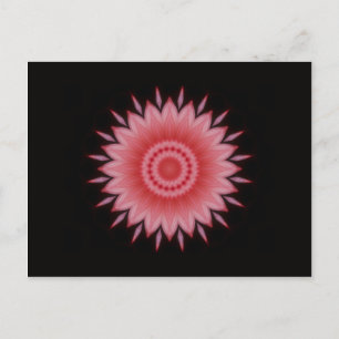 Flower Mandala in Pink Postcard