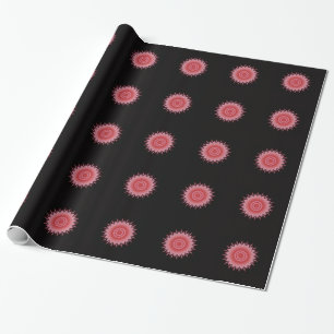 Flower Mandala in Pink Wrapping Paper