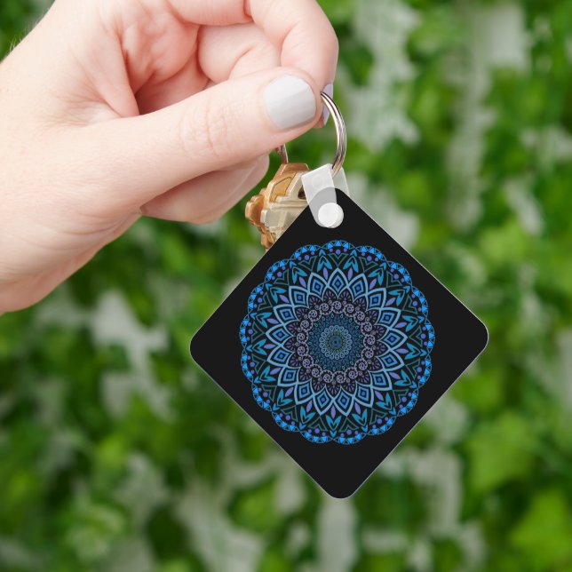 Flower Mandala Keychain (Hand)