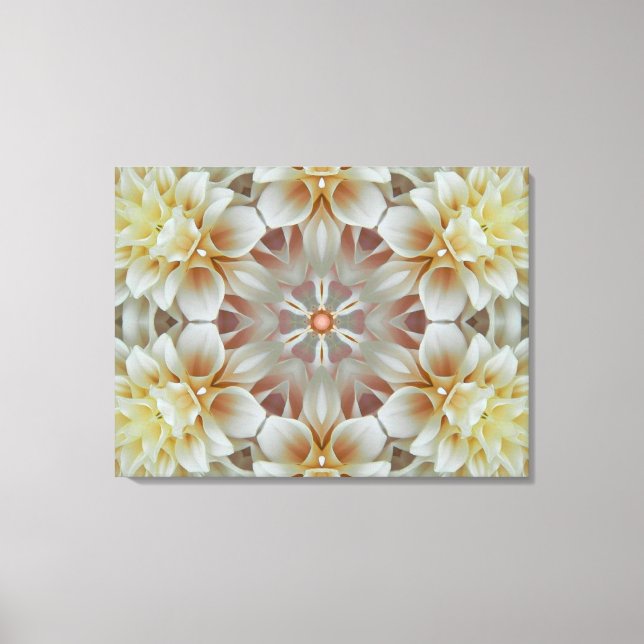 Flower Mandala of Light Canvas Print (Front)
