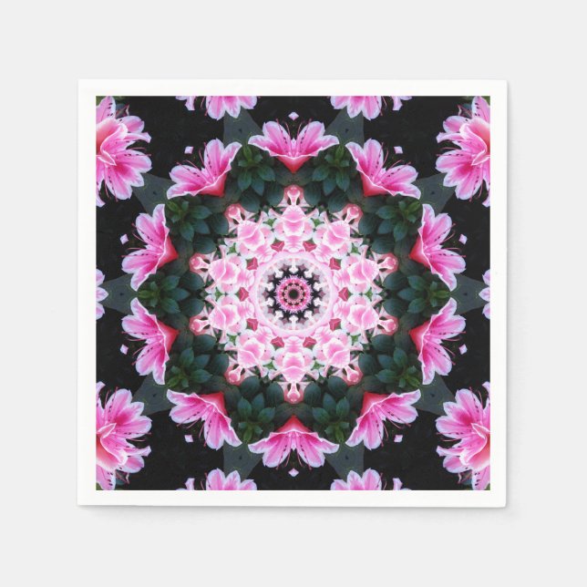 Flower Mandala Paper Napkins (Front)