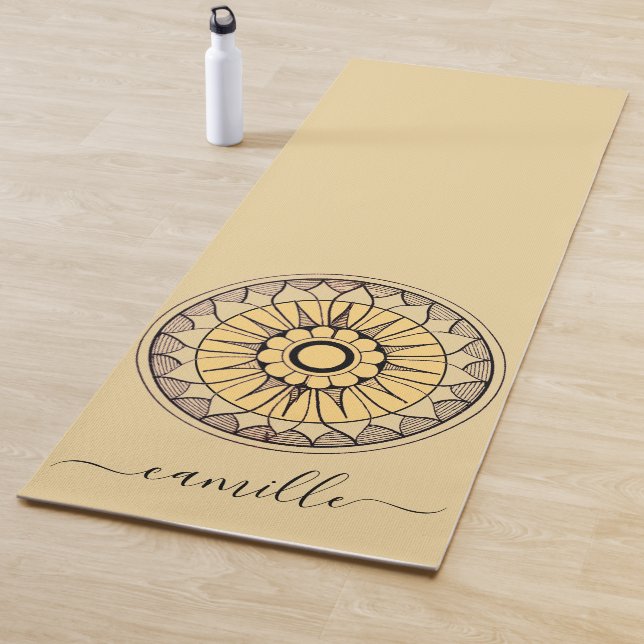 Flower Mandala Personalised Yoga Mat (In Situ)