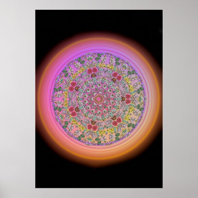 Flower Mandala - Resizable Poster (Front)