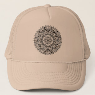 Flower mandala w/ seed of life trucker hat