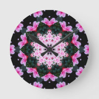 Flower Mandala Wall Clock
