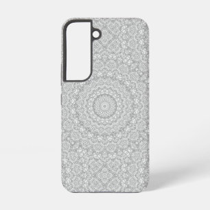Flower Mandalal_MG_2221 BlackNWhite Samsung Galaxy Case