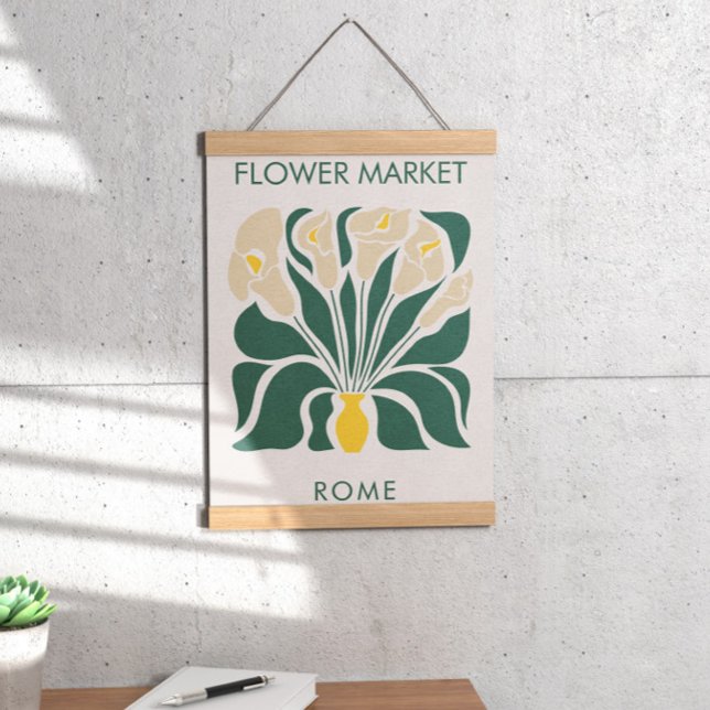 Flower Market  Abstract Retro Calla lily Poster (Creator Uploaded)